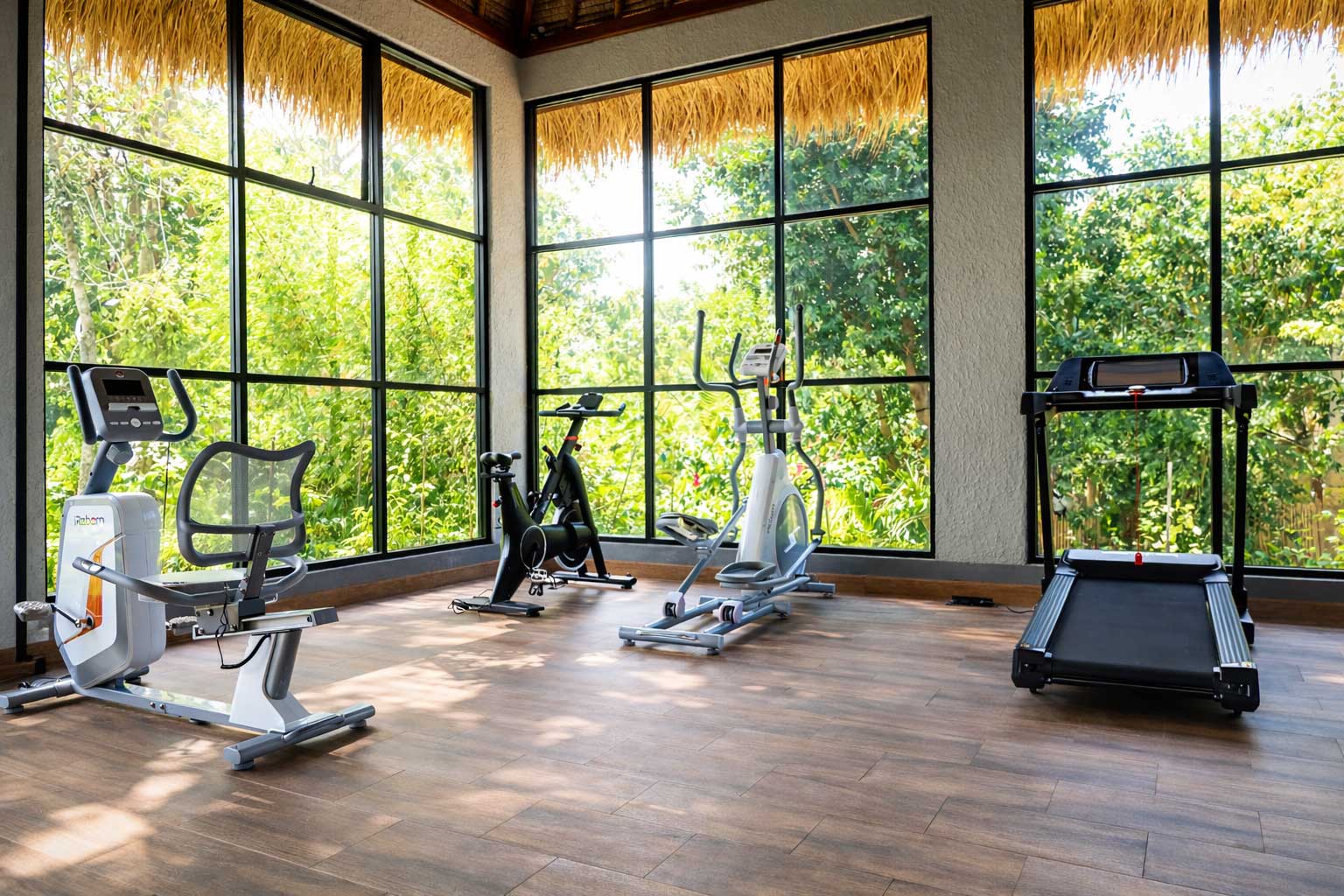 Bright fitness area at Bella Vida Resort