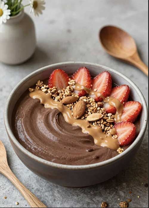 Gesunde Schokoladenschale
