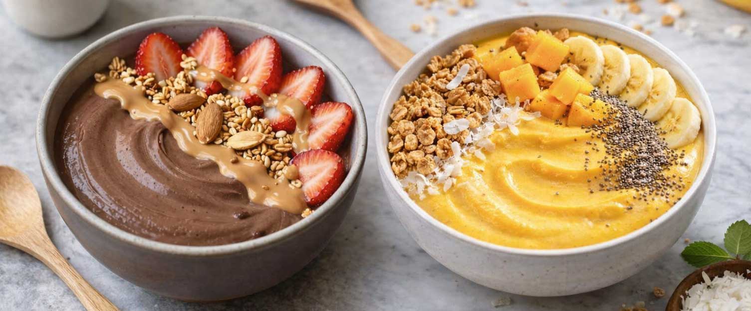 Gesunde Frühstücksschalen bei Bella Vida