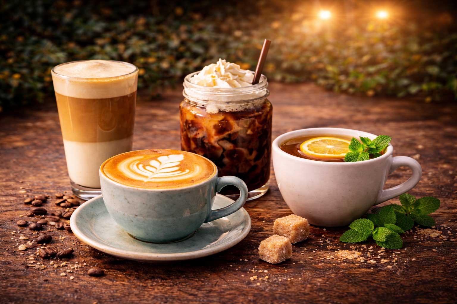 Kaffee- und Teekarte