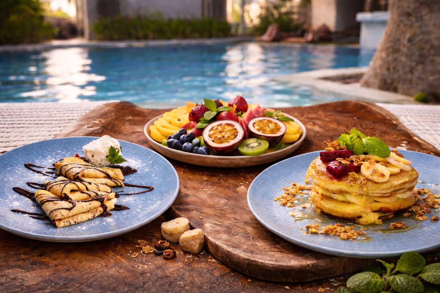 Dessertkarte im Bella Vida Resort Uluwatu