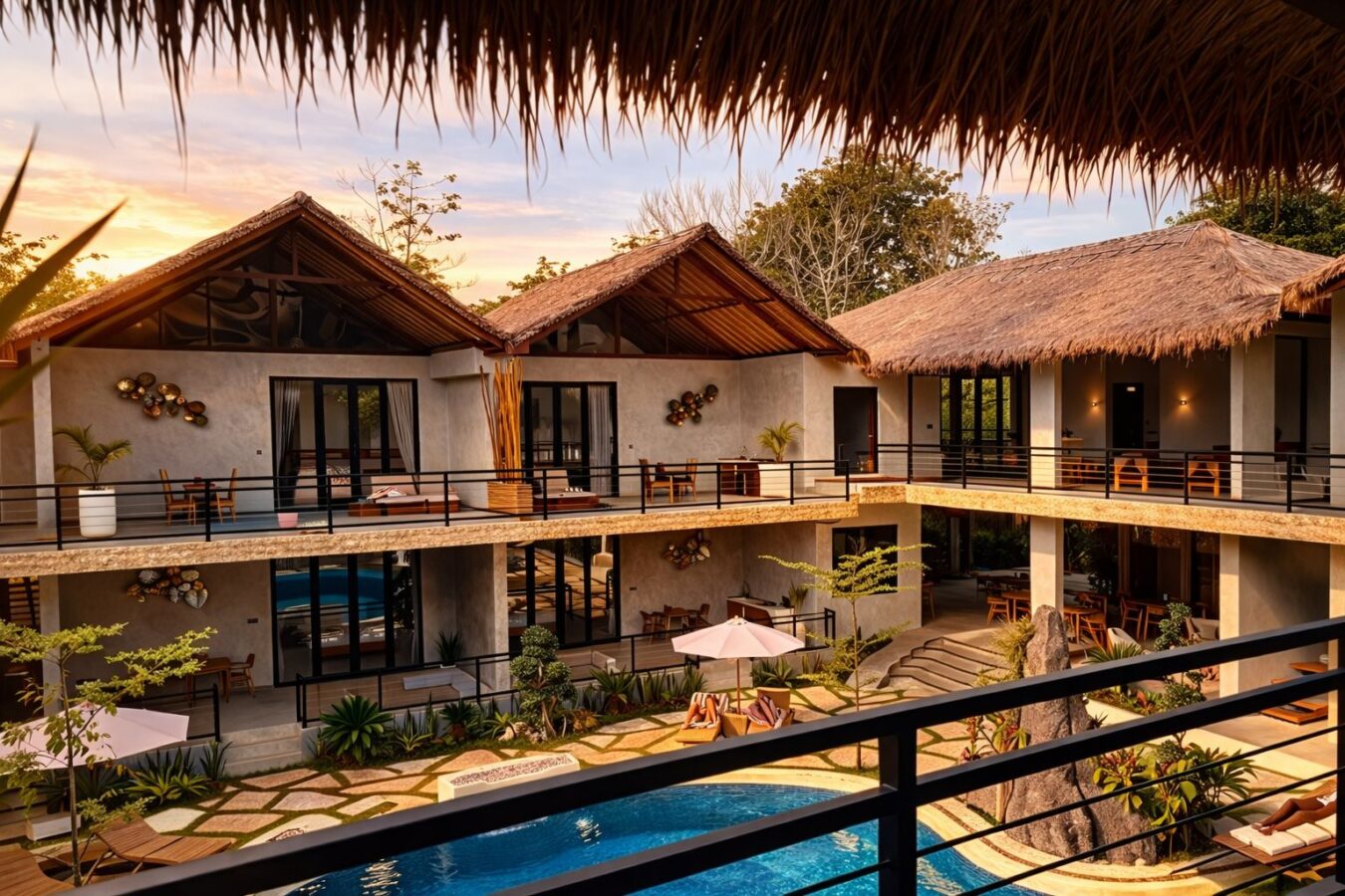 Bella Vida Resort in Uluwatu at sunset – wedding venue in Bali
