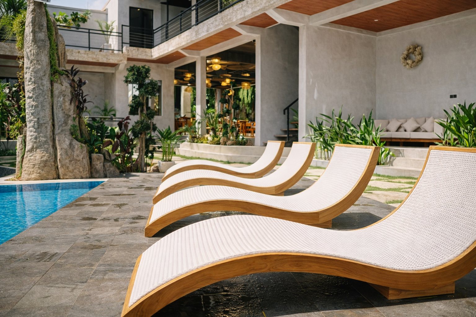 Sunbeds at Bella Vida Resort